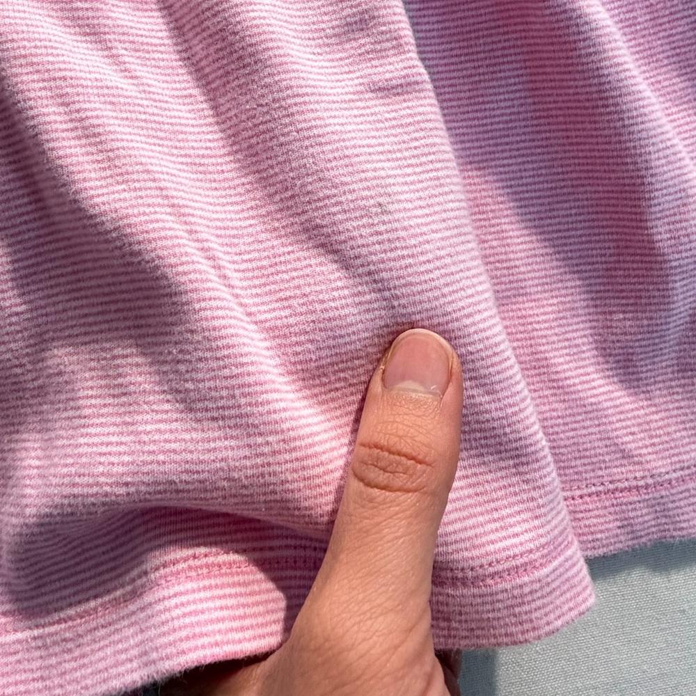 Luigi Kids Pink Striped Peter Pan Collar Dress Sz 5 Cotton Preppy Classic - Picture 5 of 5
